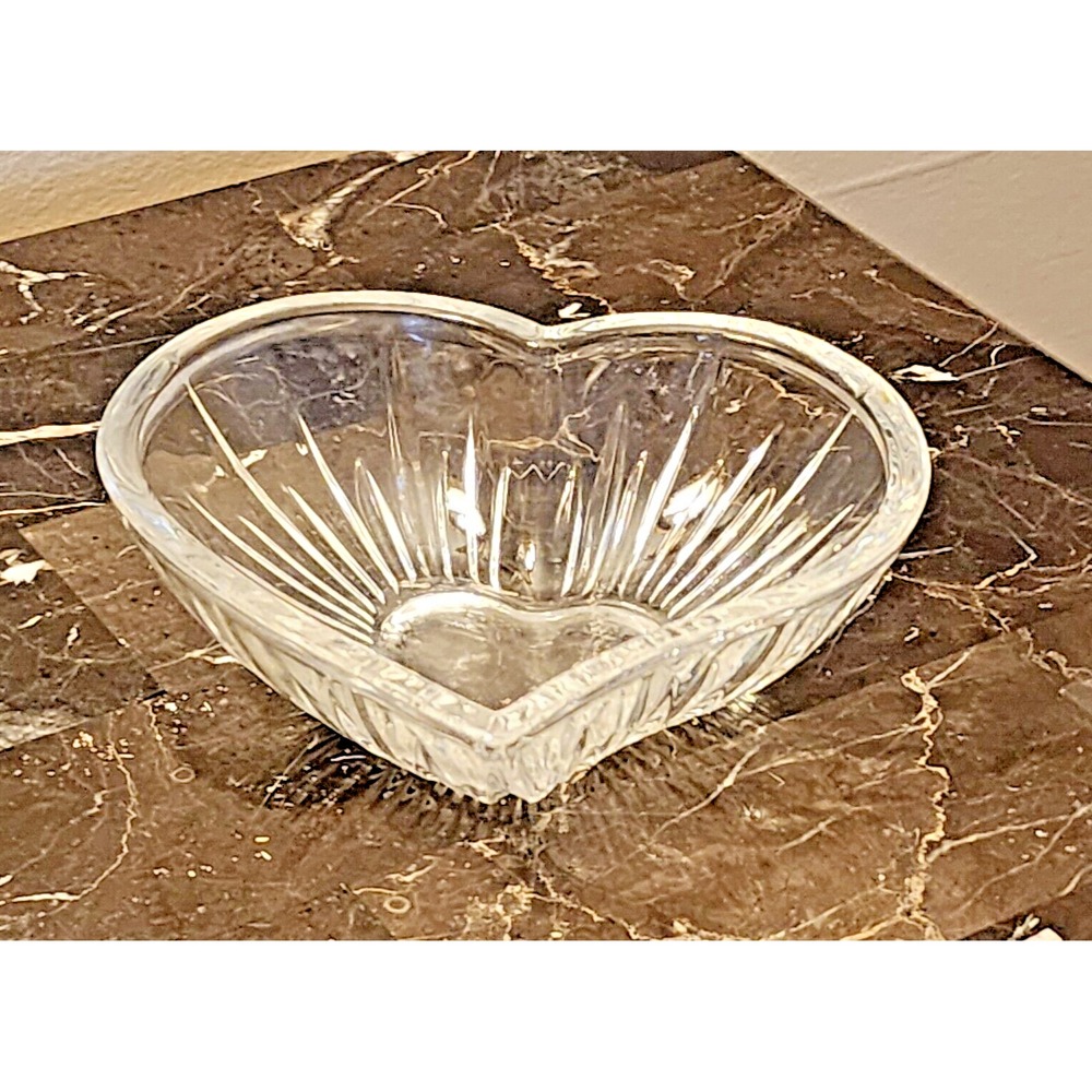 Mikasa Heart Shaped Crystal Candy Bowl